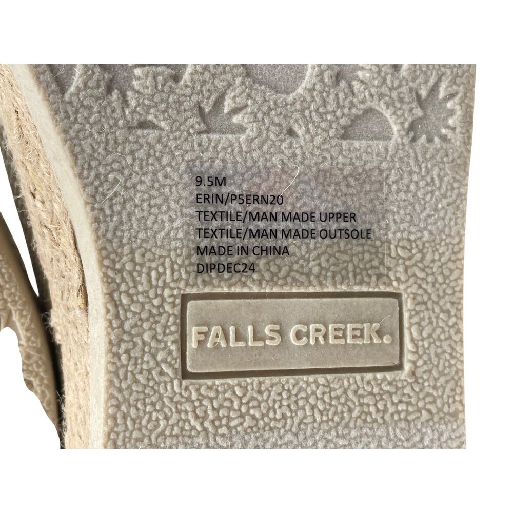 Falls Creek Erin Natural Knit Loafers Slip On Womens Size 9.5M - Picture 10 of 11